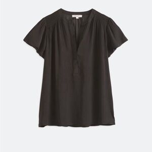 Brand New, Black Morgan Shoulder Smocking Detail Blouse.